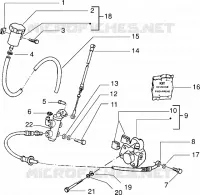 Front brake cylinder-Brake caliper
