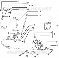 Front brake cylinder-Brake caliper