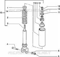 Rear shock absorber