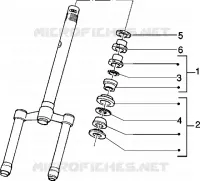 Steering bearing ball tracks