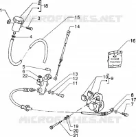 Front brake cylinder-Brake caliper