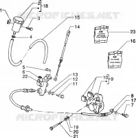 Front brake cylinder-Brake caliper