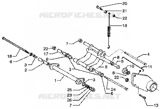Swinging arm