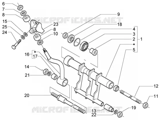 Swinging arm