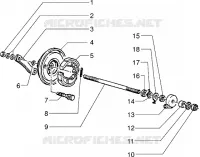 Front wheel component parts
