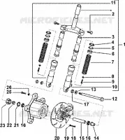 Fork-disc brake