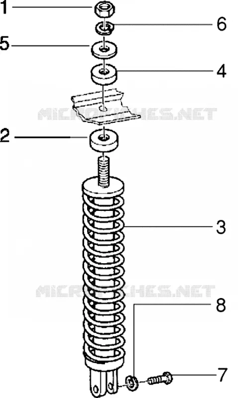Rear shock absorber