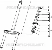 Steering bearing ball tracks