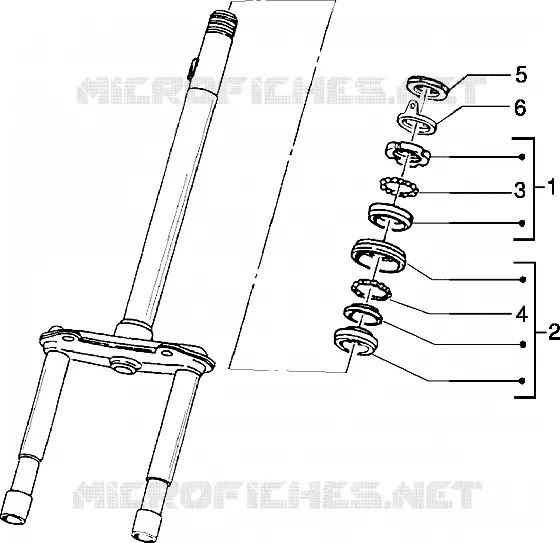 Steering bearing ball tracks