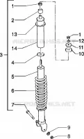 Rear shock absorber
