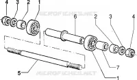 Front wheel component parts