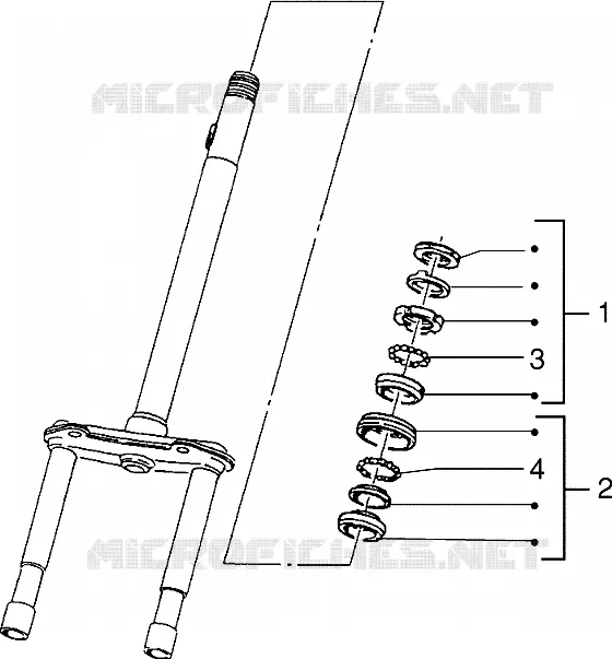 Steering bearing ball tracks