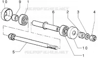 Front wheel component parts - (Disc brake version)
