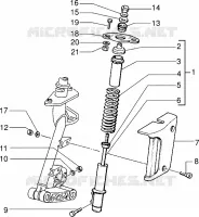 Front shock absorber cover