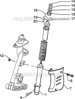 Front shock absorber cover