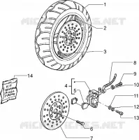 Front wheel - Caliper
