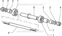 Front wheel component parts