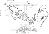 Rear brake caliper