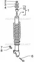Rear shock absorber