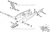 Swing arm-shock absorber