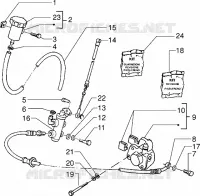 Front brake cylinder-Brake caliper