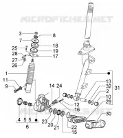 Steering column-disc brake