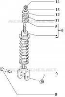 Rear shock absorber