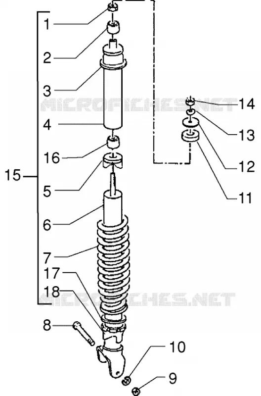 Rear shock absorber