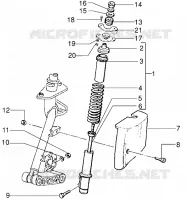 Front shock absorber