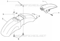 Front and rear mudguard