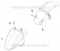 Front and rear mudguard