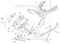 Front shield-foot board-spoiler
