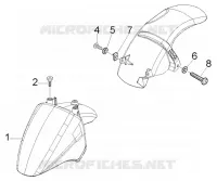 Front and rear mudguard