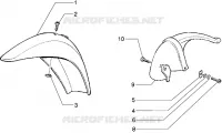 Front and rear mudguard