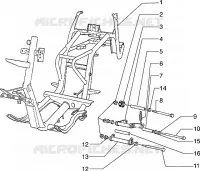 Chassis-Swingingarm-side stand