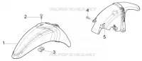 Front and rear mudguard