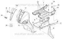 Front shield-foot board-spoiler