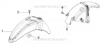 Front and rear mudguard