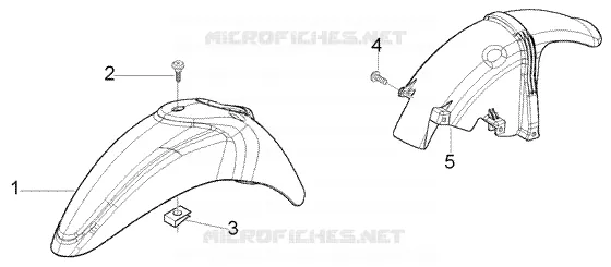 FRONT AND REAR MUDGUARD