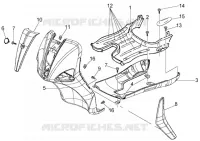 Front shield-foot board-spoiler