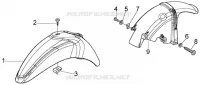 Front and rear mudguard