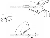 Front and rear mudguard