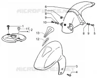 Front and rear mudguard