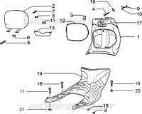 Front glove compartment-rubber mat