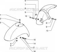 Front and rear mudguard