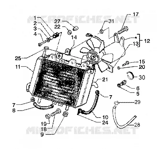Coolant radiator