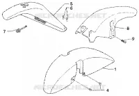 Wheel compartment- mudguard