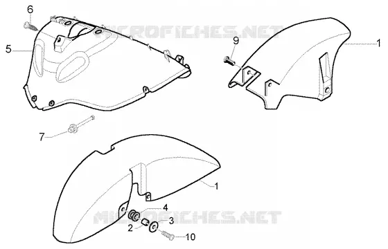 Wheel compartment - mudguard