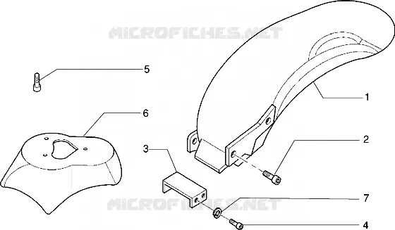 Front and rear mudguard