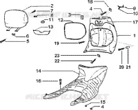 Front glove compartement-rubber mat